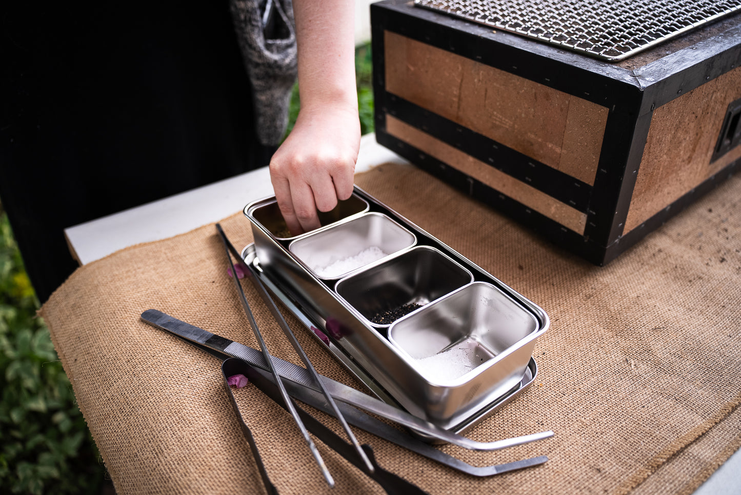 Stainless Yakumi Pan MINI - 6 Compartments from Todai