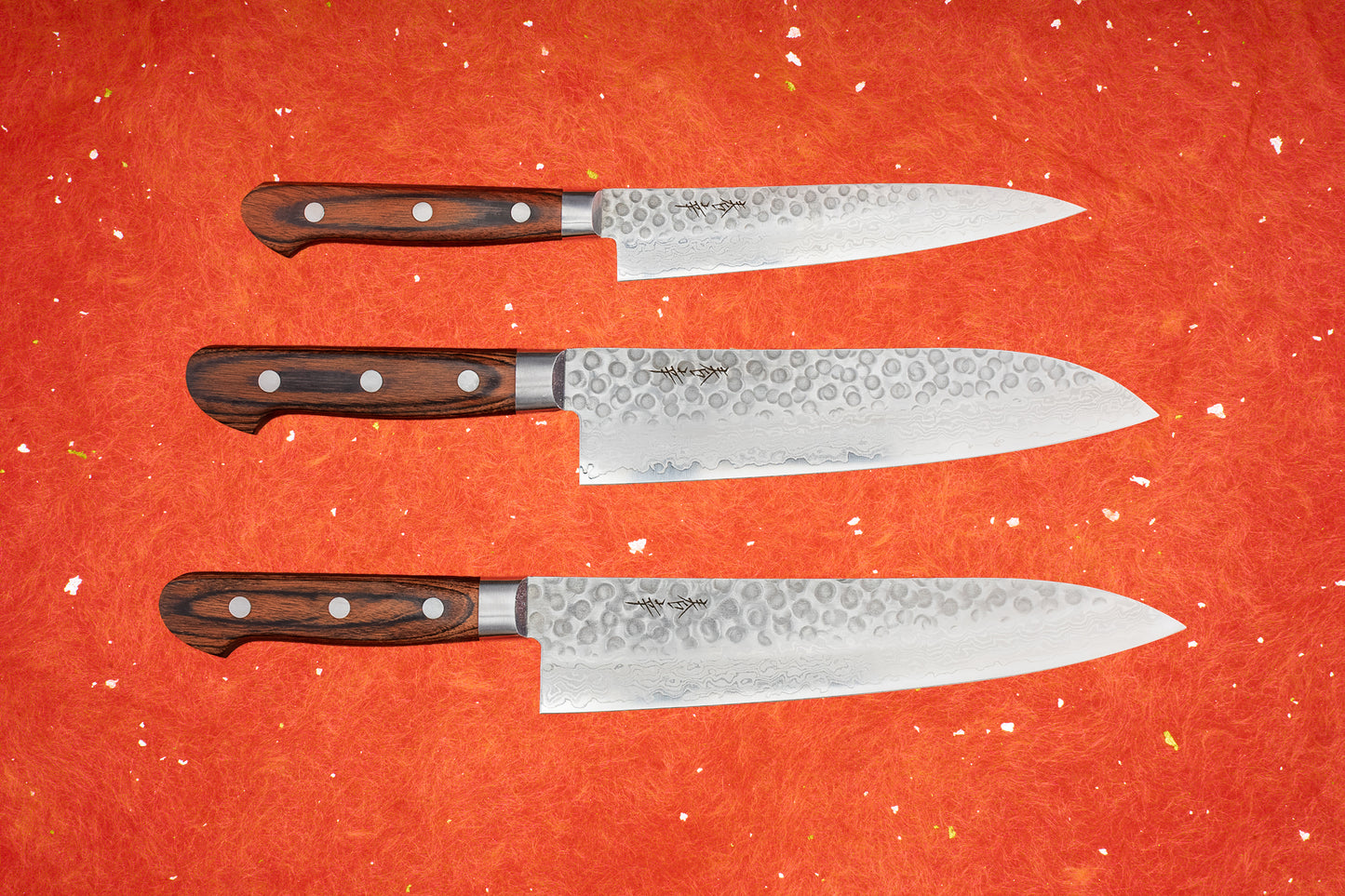 Haruyuki Goma 3 Piece Knife Set with Santoku