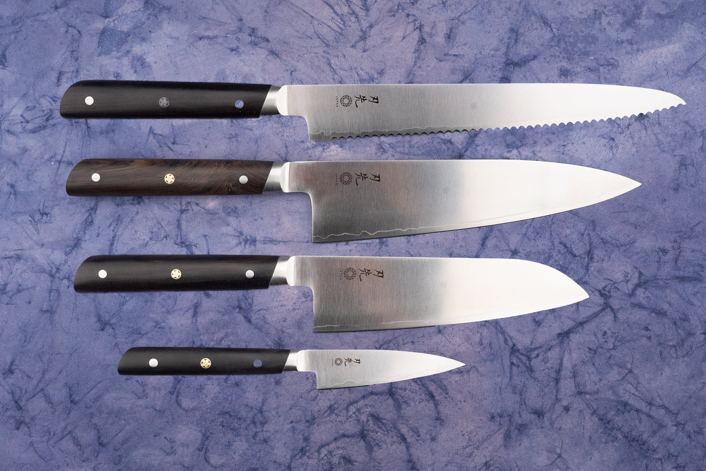 Hazaki Classic Black 4 Piece Knife Set from Hazaki