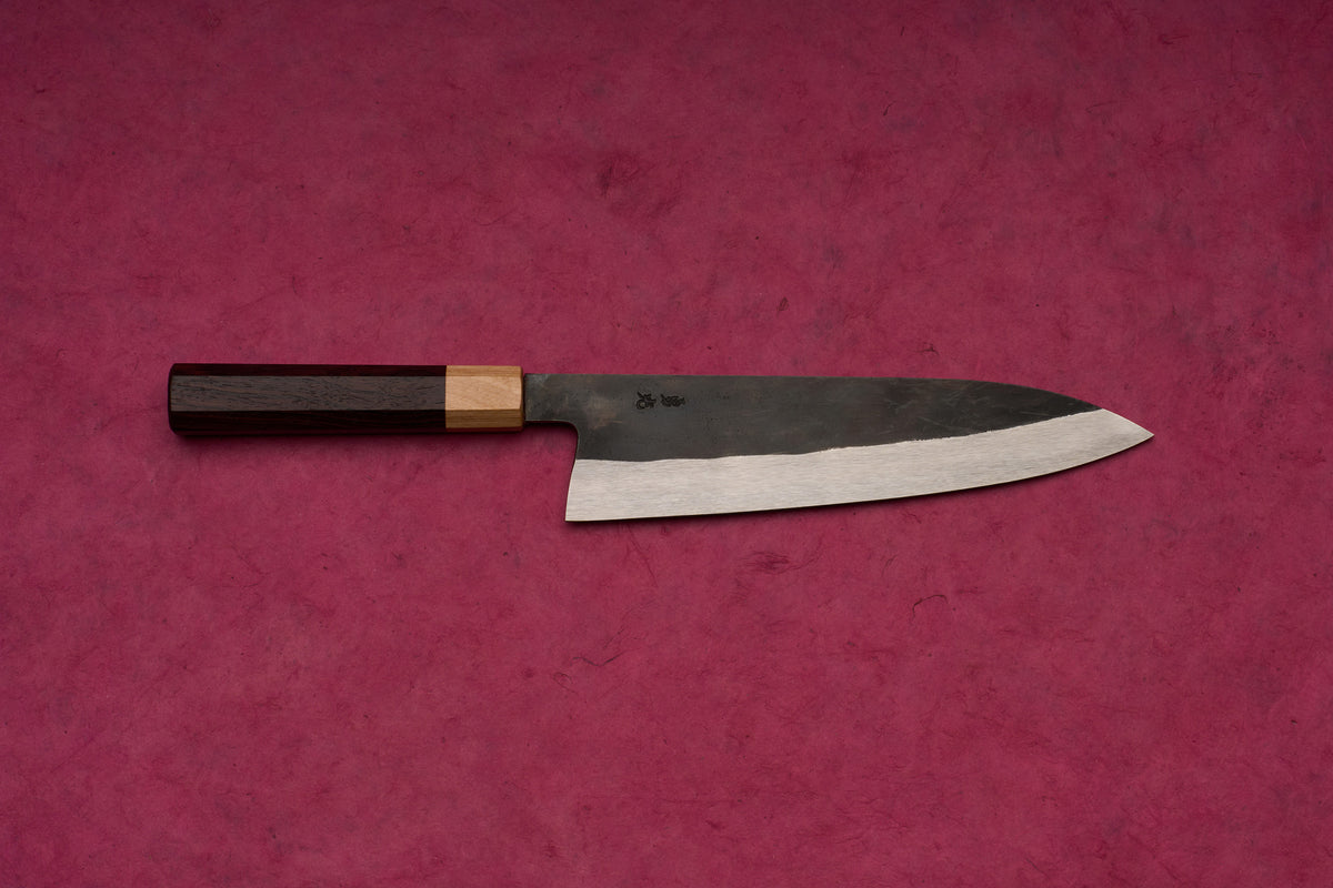 Isamitsu Hamono Shiroichi Kurouchi Gyuto 210mm