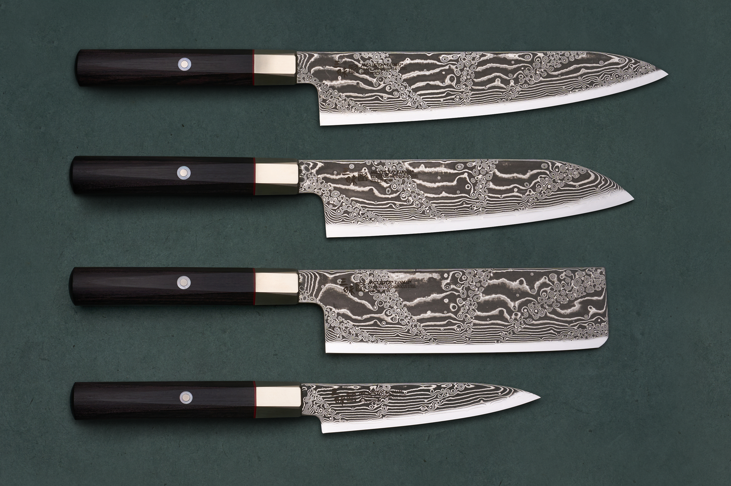 Mcusta Zanmai Hybrid III Splash 4 Piece Knife Set