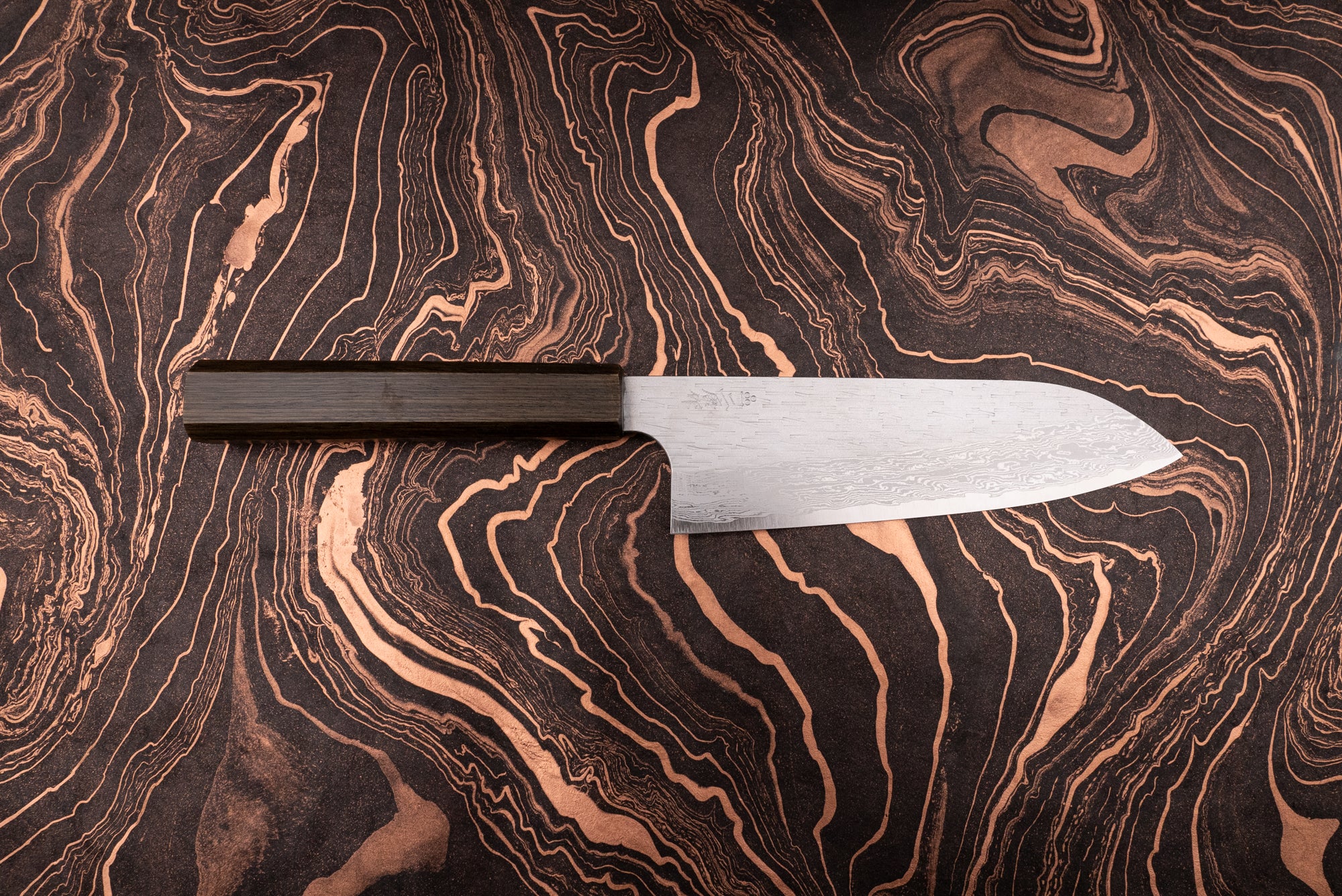 Nigara VG XEOS Tsuchime Damascus Santoku 185mm – Knifewear