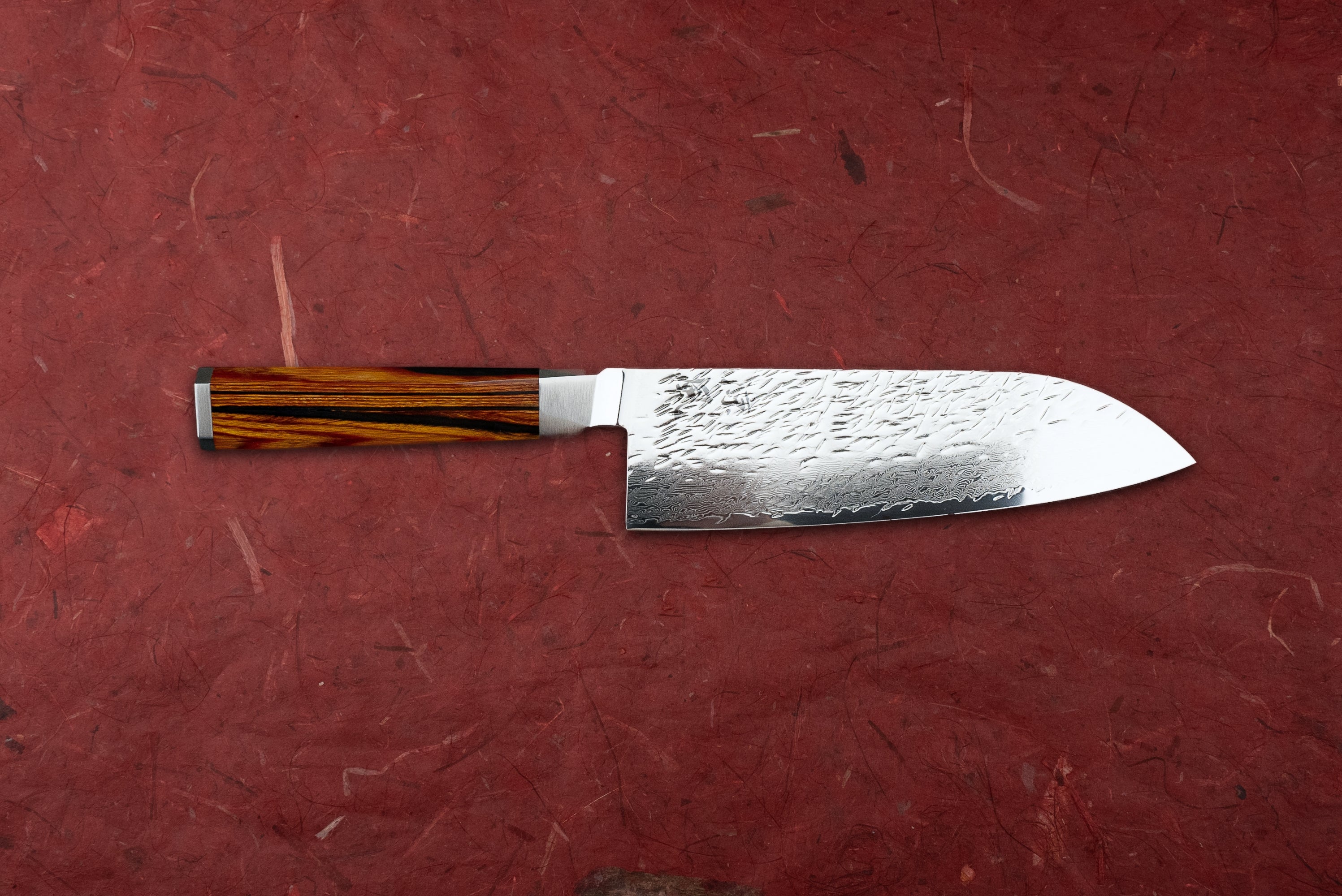 hana*  Ono Knife Suzukaze SG2 Tsuchime Damascus Santoku 180mm – Knifewear