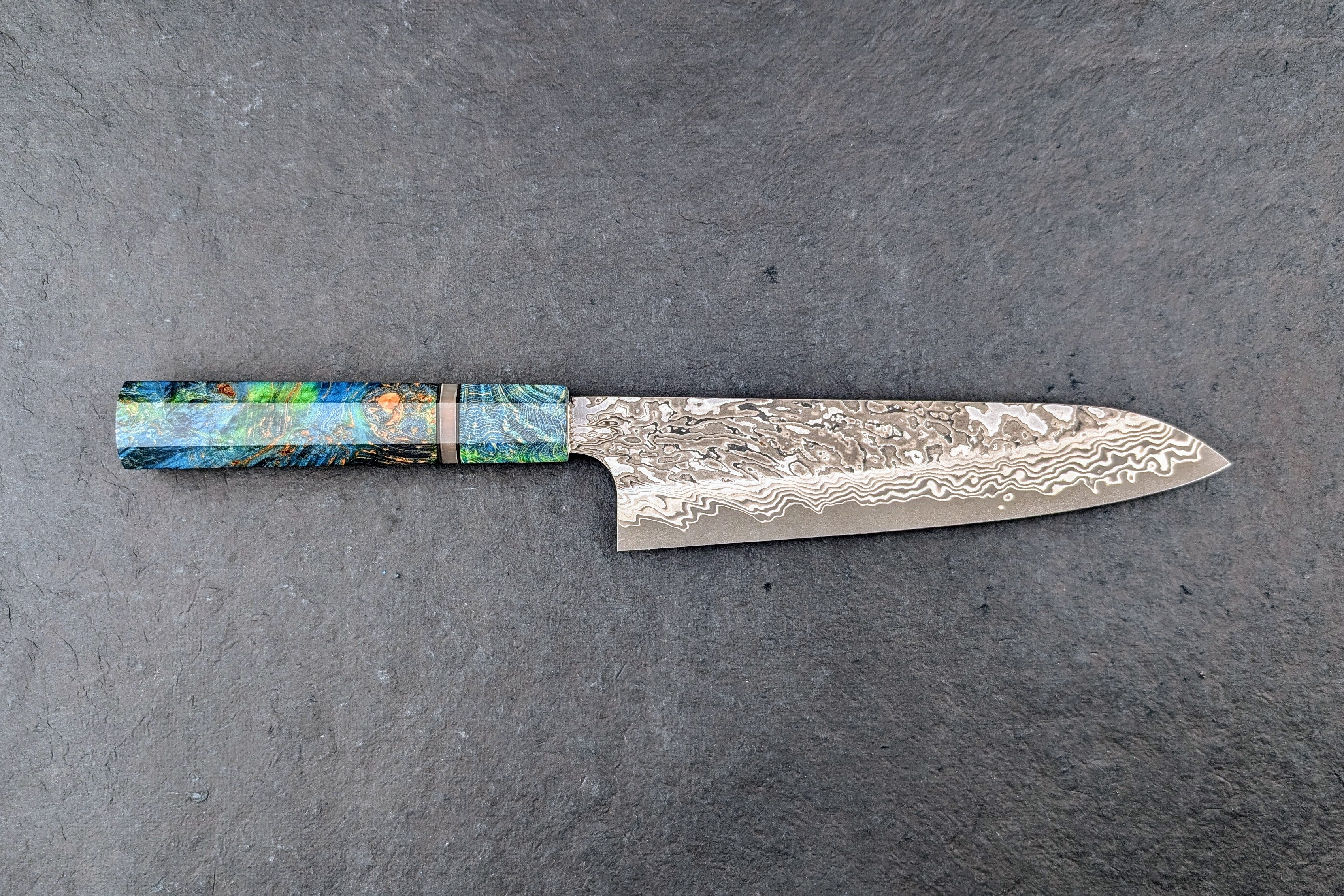 Nigara SLD Damascus Kurozome Gyuto 210mm from Nigara Hamono