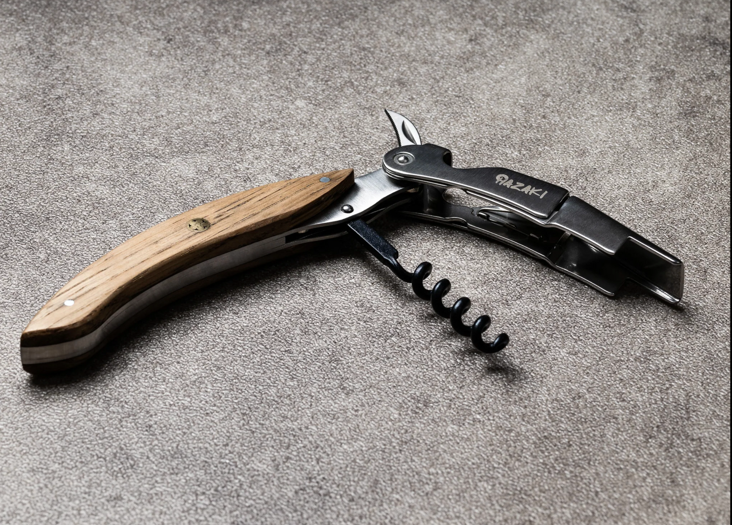 Hazaki Wine Corkscrew & Bottle Opener