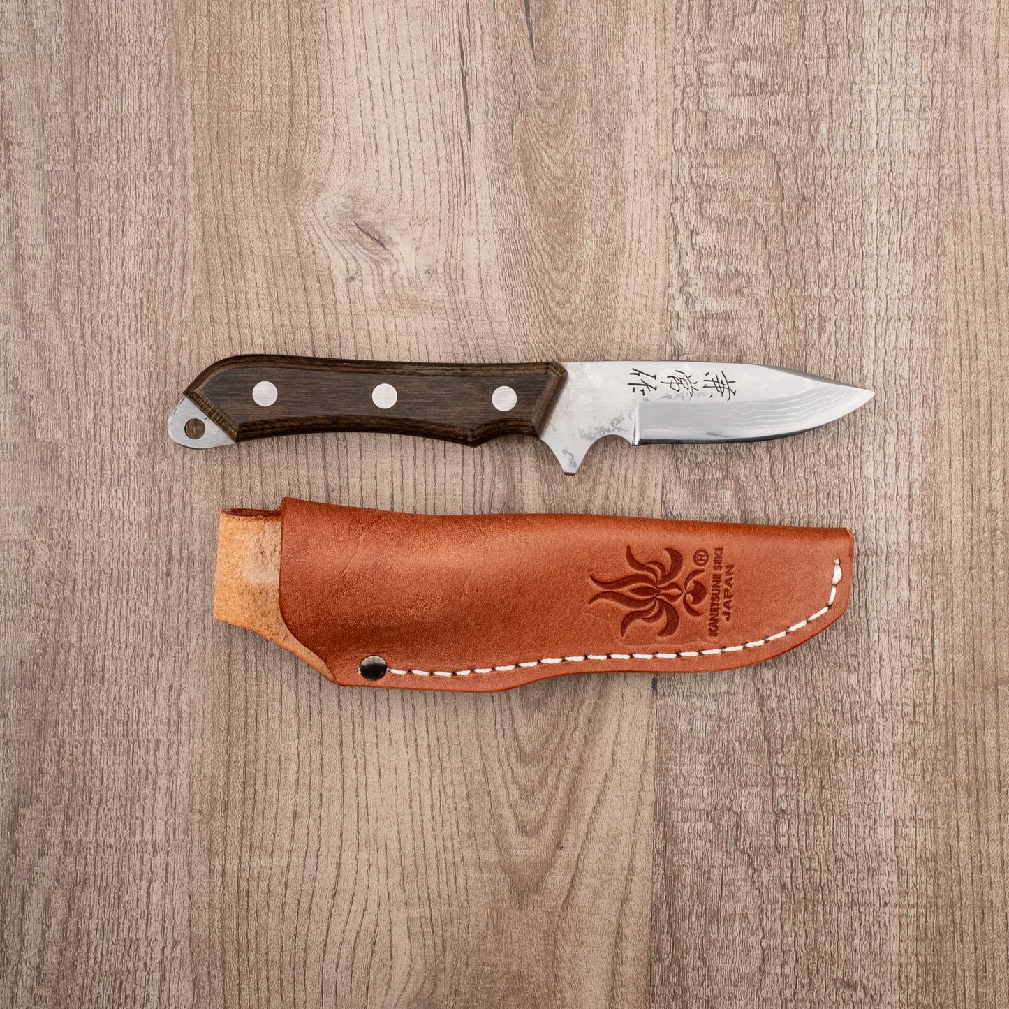 Seki Kanetsune Seseragi Drop Point Outdoor Knife 70mm from Seki Kanetsune