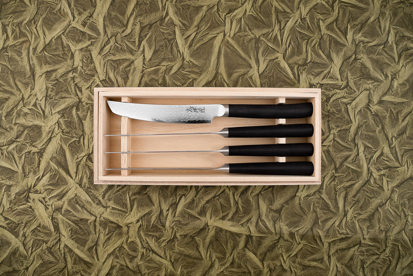 Shizu Hamono Takumi 4 piece Steak Knife Set from Shizu Hamono