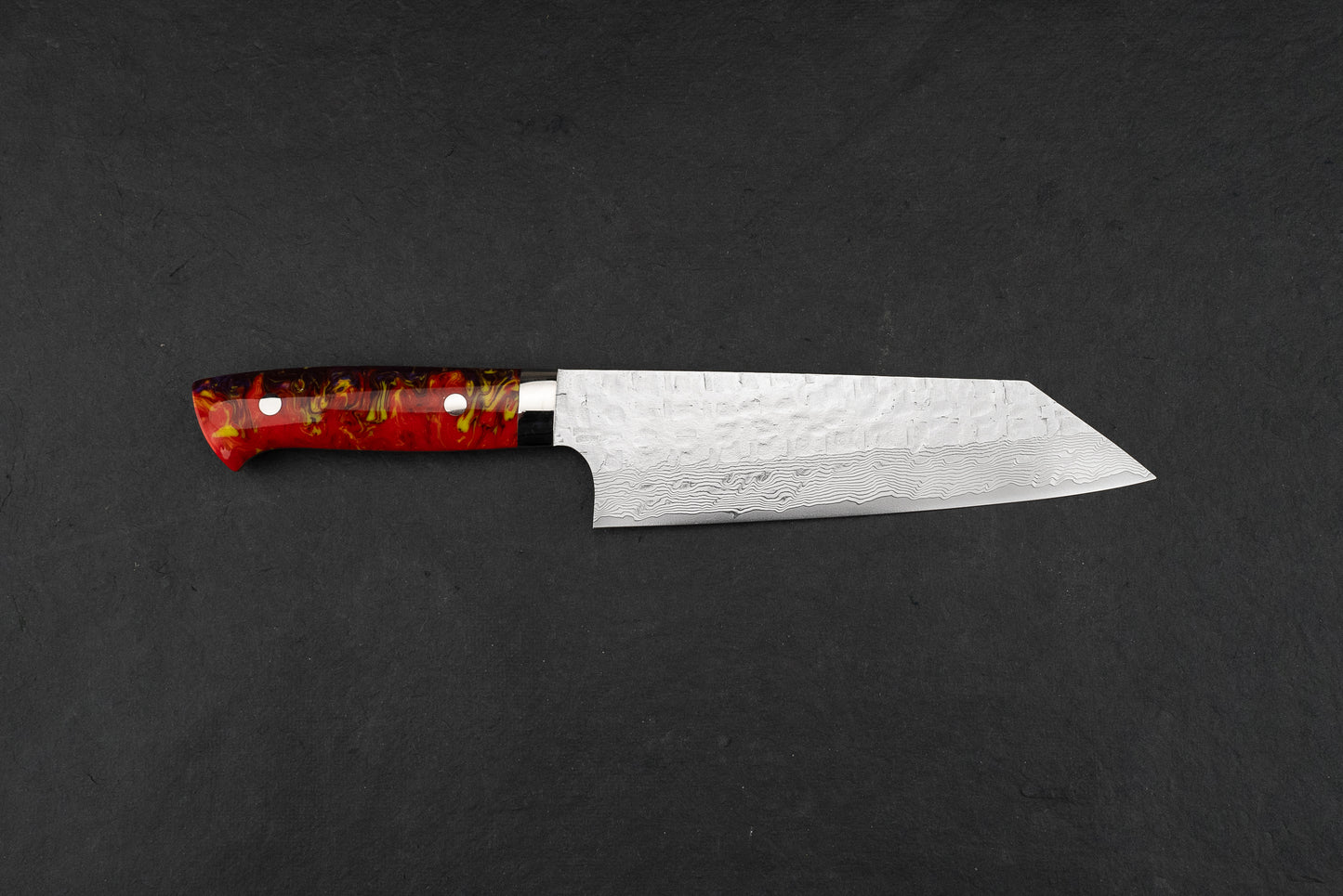 Takeshi Saji VG10 Cross Tsuchime Damascus Western Bunka 180mm from Takeshi Saji