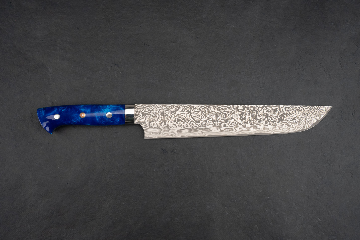 Takeshi Saji SG2 Black Damascus Western Sakimaru Sujihiki 240mm