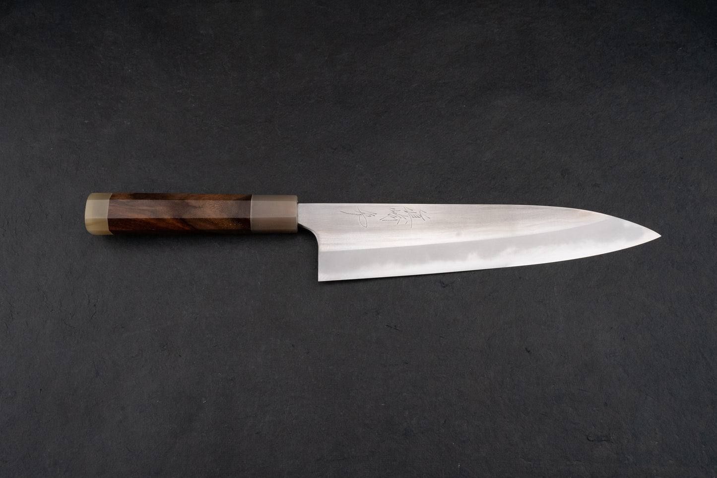 Mazaki Aogami Super Honsanmai Migaki Gyuto 240mm from Naoki Mazaki
