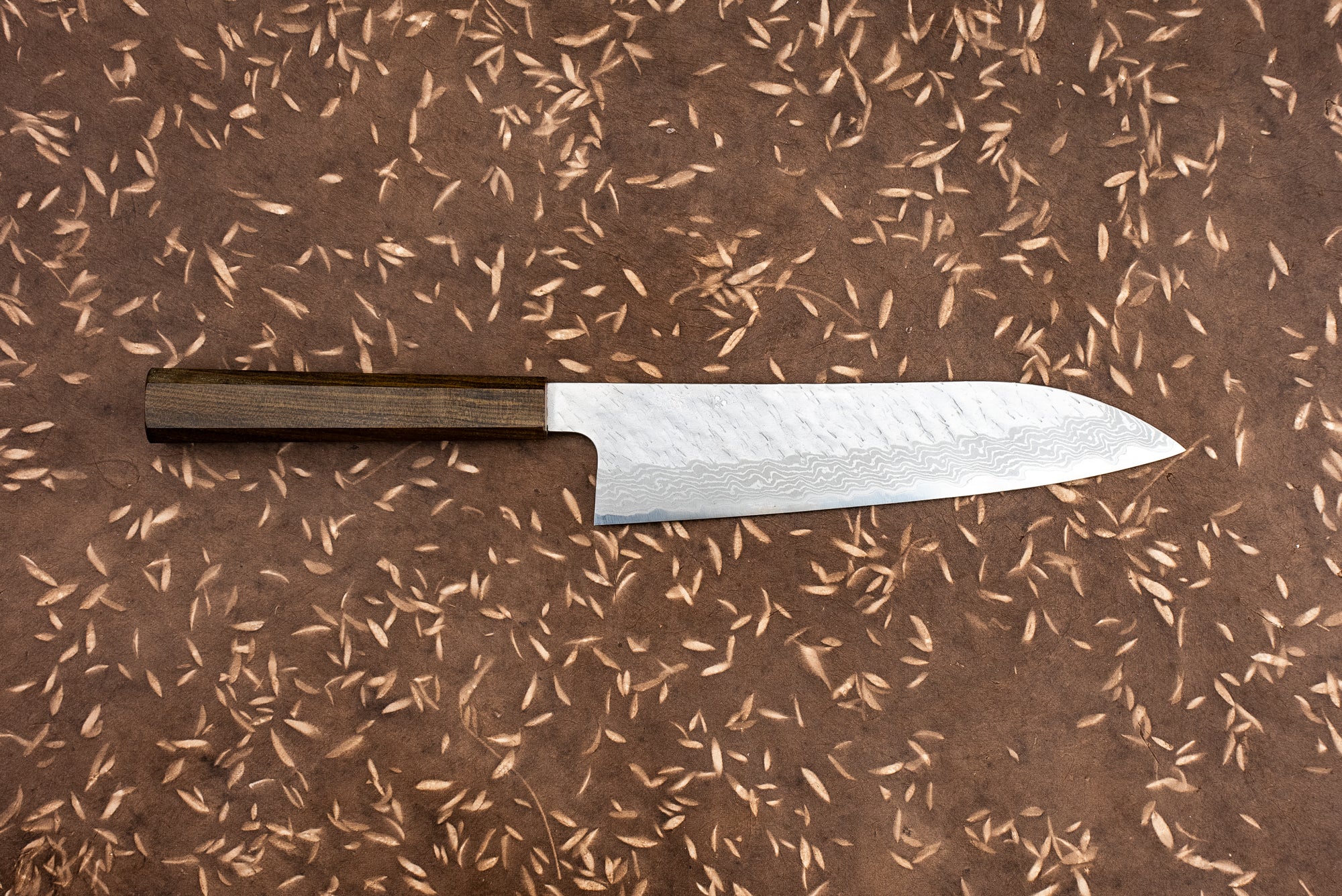 Nigara VG10 Tsuchime Damascus Gyuto 210mm from Nigara Hamono