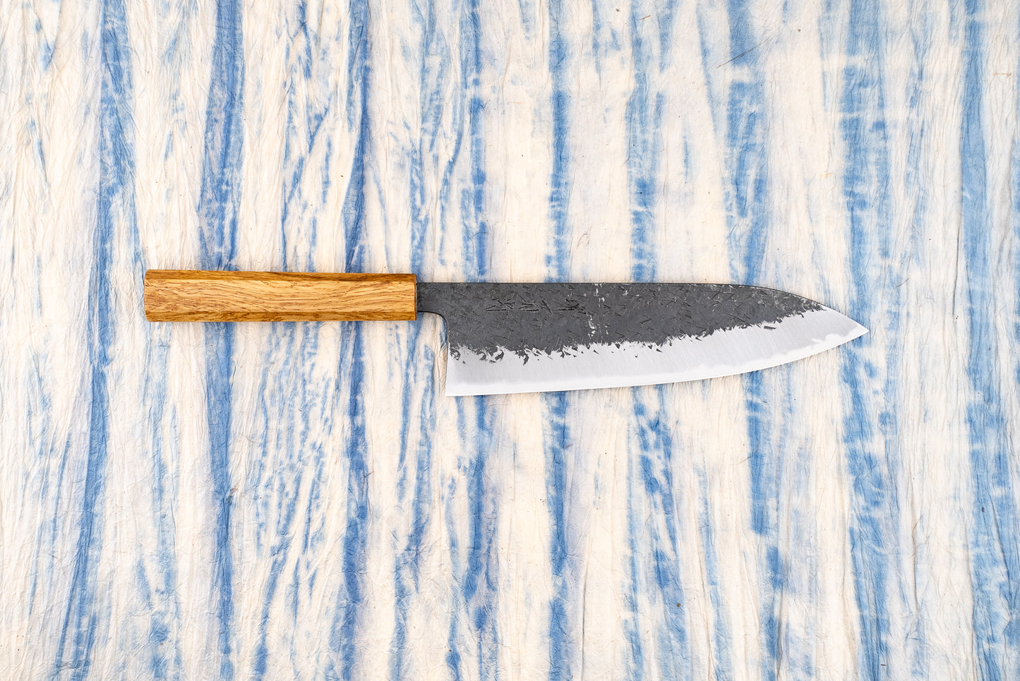 Sakai Kikumori Minomo Kajiya Aogami Kurouchi Tsuchime Gyuto 210mm from Sakai Kikumori