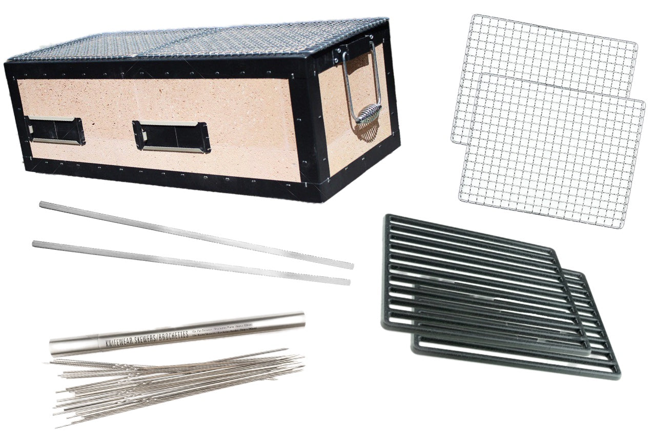 Kaginushi Konro Medium Yakitori Grill - BQ-8WF + Upgrade Kit from Kaginushi Kogyo