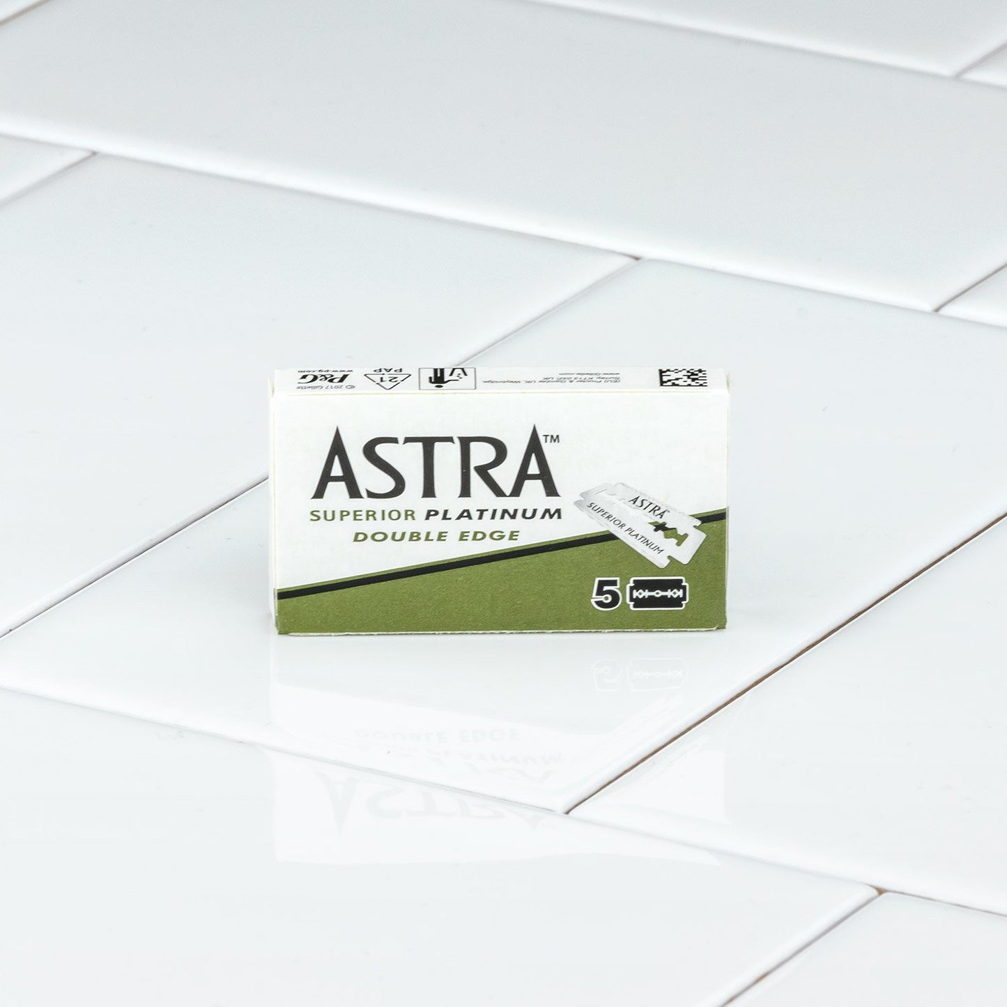 Astra Platinum Double Edge Razor Blades 1 Pack of 5 Blades from Astra