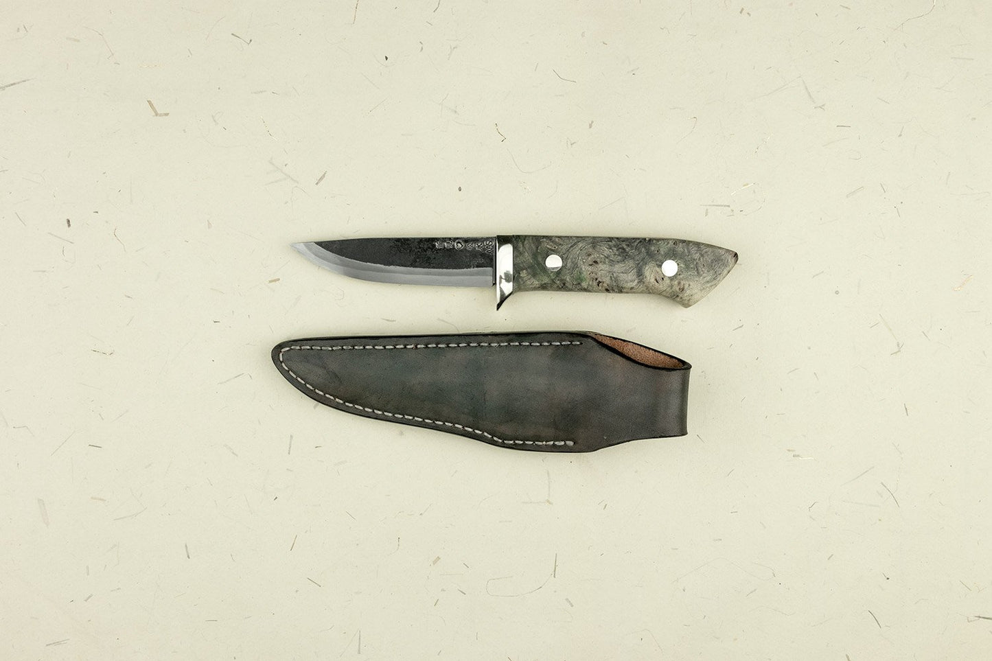 Takeda NAS Moriya Stabilized Wood Hunting Knife from Shosui Takeda