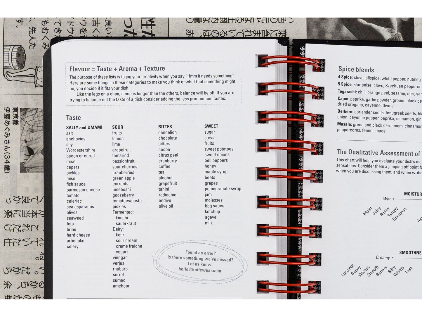 Knifewear Cook's Notebook from Knifewear