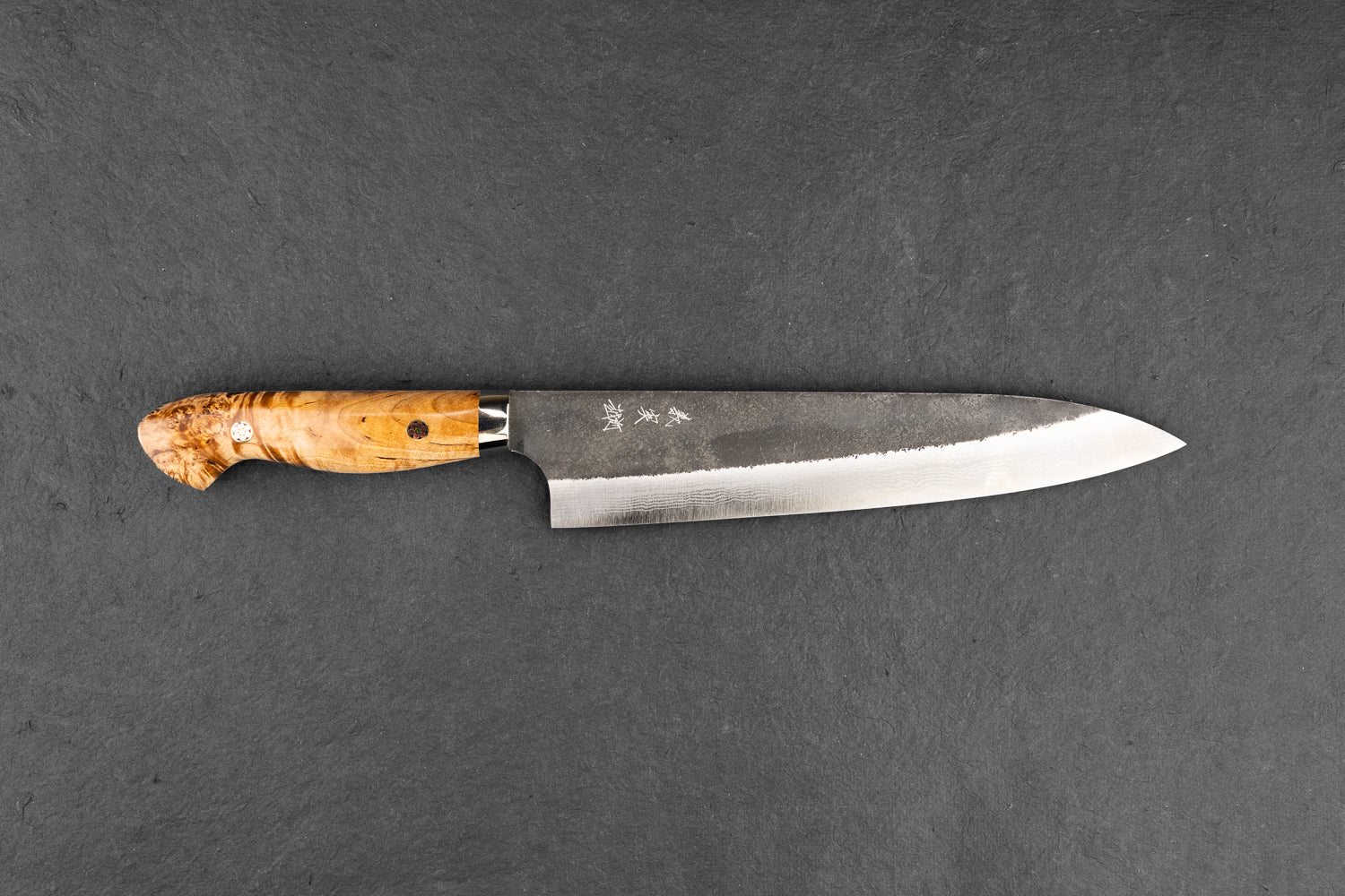 Yoshimi Kato AS Kurouchi Damascus Western Gyuto 210mm from Yoshimi Kato