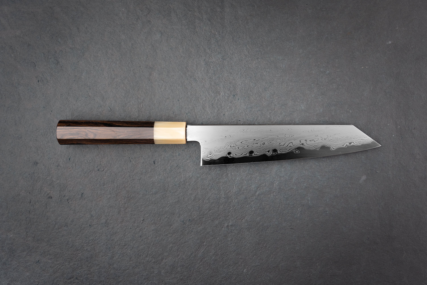 Satoshi Nakagawa x Naohito Myojin Aoichi Damascus Kiritsuke Gyuto 210mm from Nakagawa Hamono