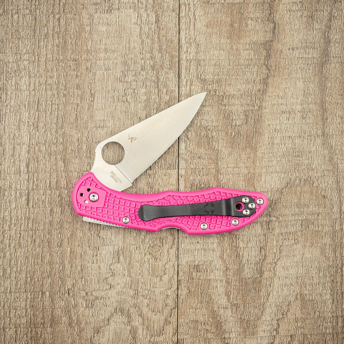 Spyderco Delica 4 Lightweight Pink Folding Knife from Spyderco