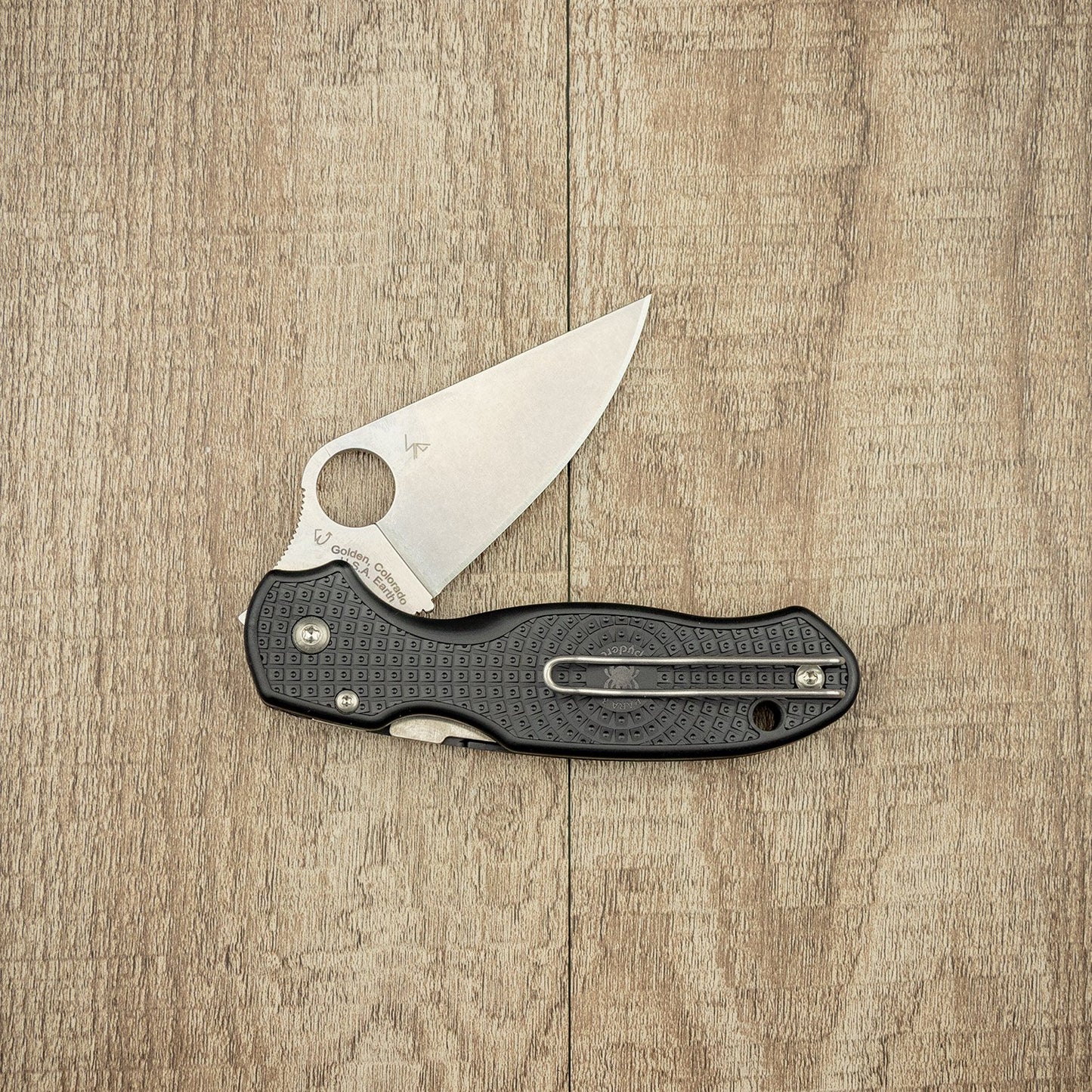 Spyderco Para 3 Lightweight Black Folding Knife from Spyderco
