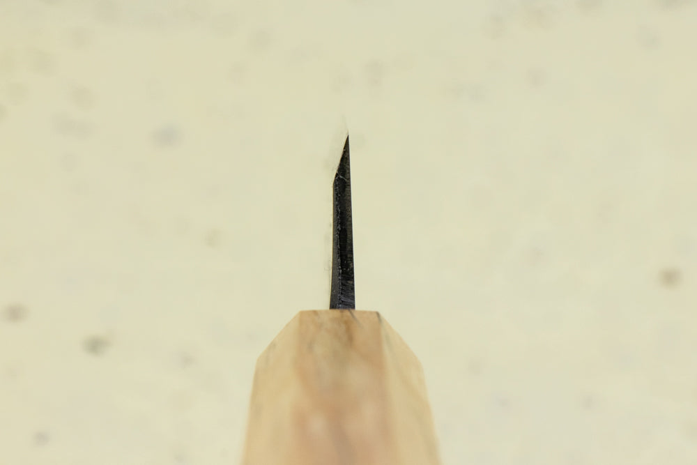 Suzuki Uchi Hamono Shirogami Kurouchi Single Bevel Ko-Santoku 135mm from Suzuki Uchi Hamono