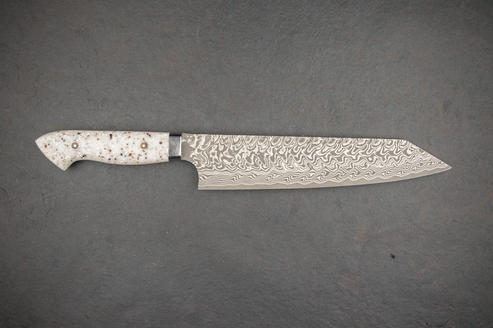 Yoshimi Kato SG2 Black Damascus Western Kiritsuke 210mm from Yoshimi Kato