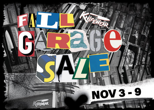 Knifewear Garage Sale is Back, November 3-9