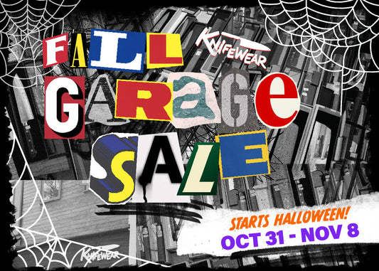 Knifewear Garage Sale is Back, Oct 31 - Nov 8