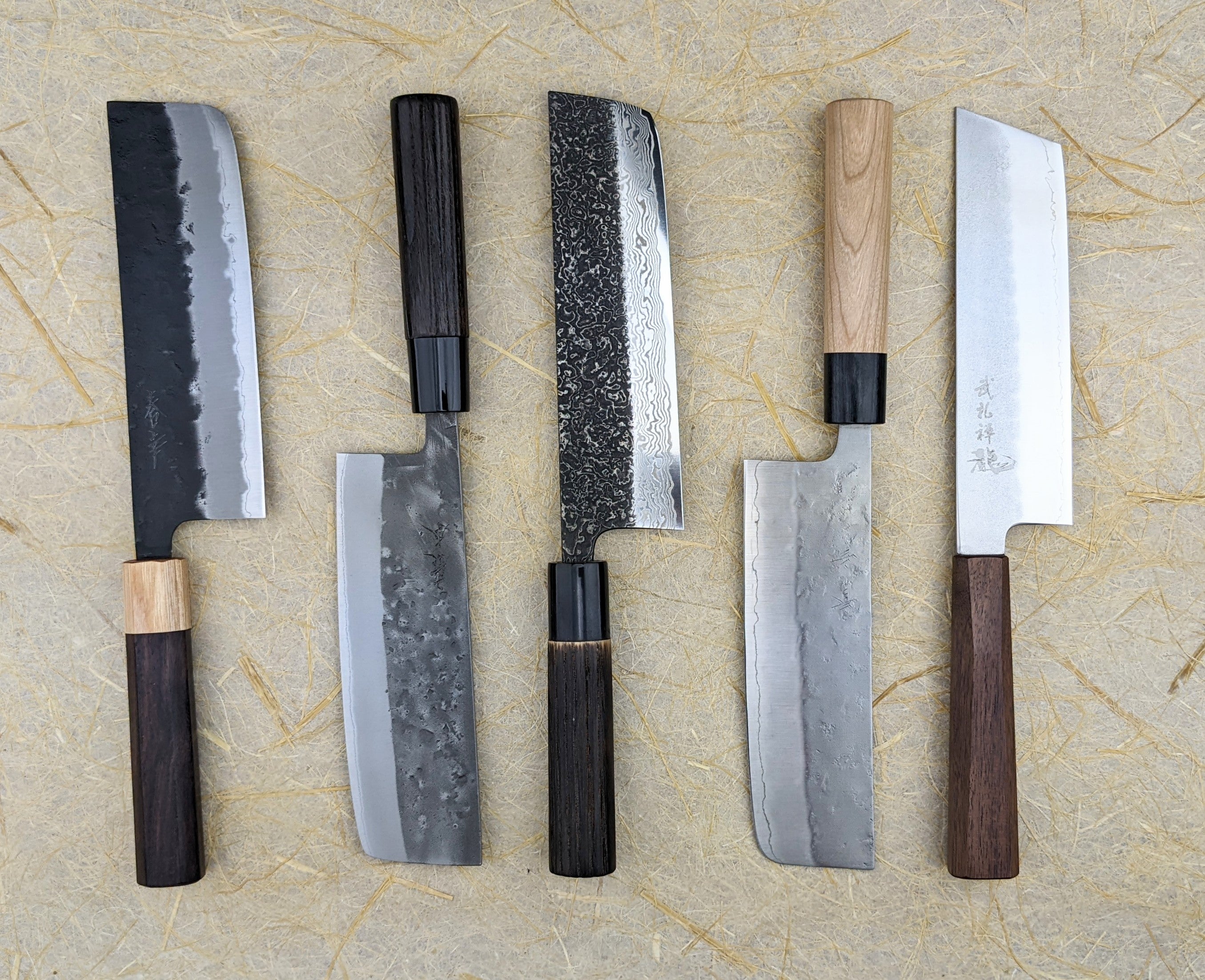 Traditional making with carbon steel. Yamamoto nakiri kitchen knife