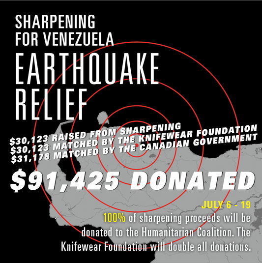 $91,000 donated to  Venezuela Earthquake Relief, July 6-19