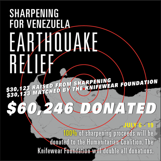 $60,246 donated to  Venezuela Earthquake Relief, July 6-19