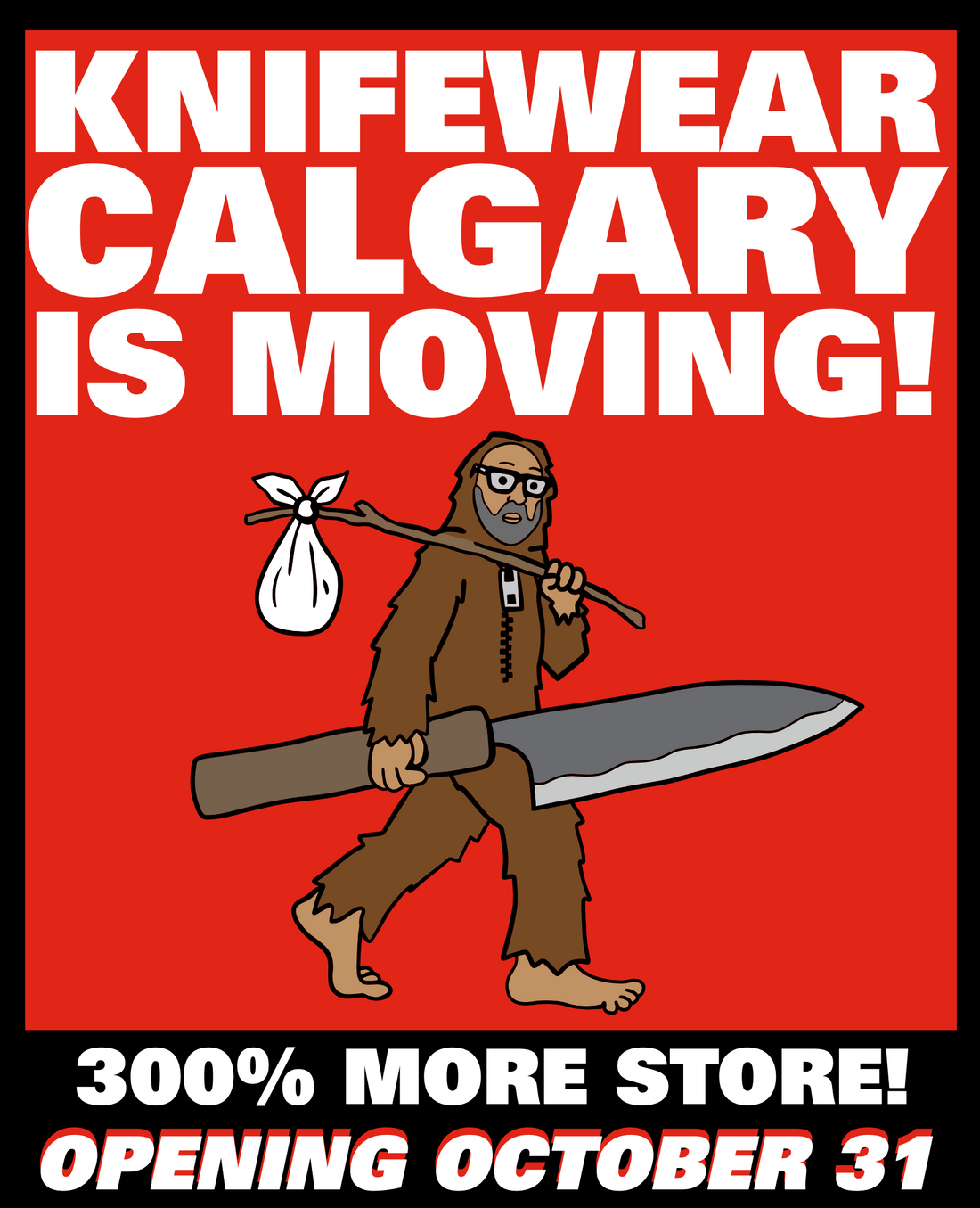 Knifewear Calgary is Moving, October 2026
