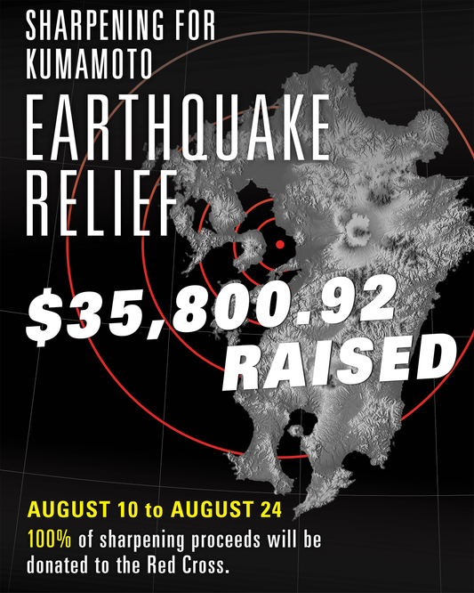 $35,800 Donated to Kumamoto Earthquake Relief, August 10-24