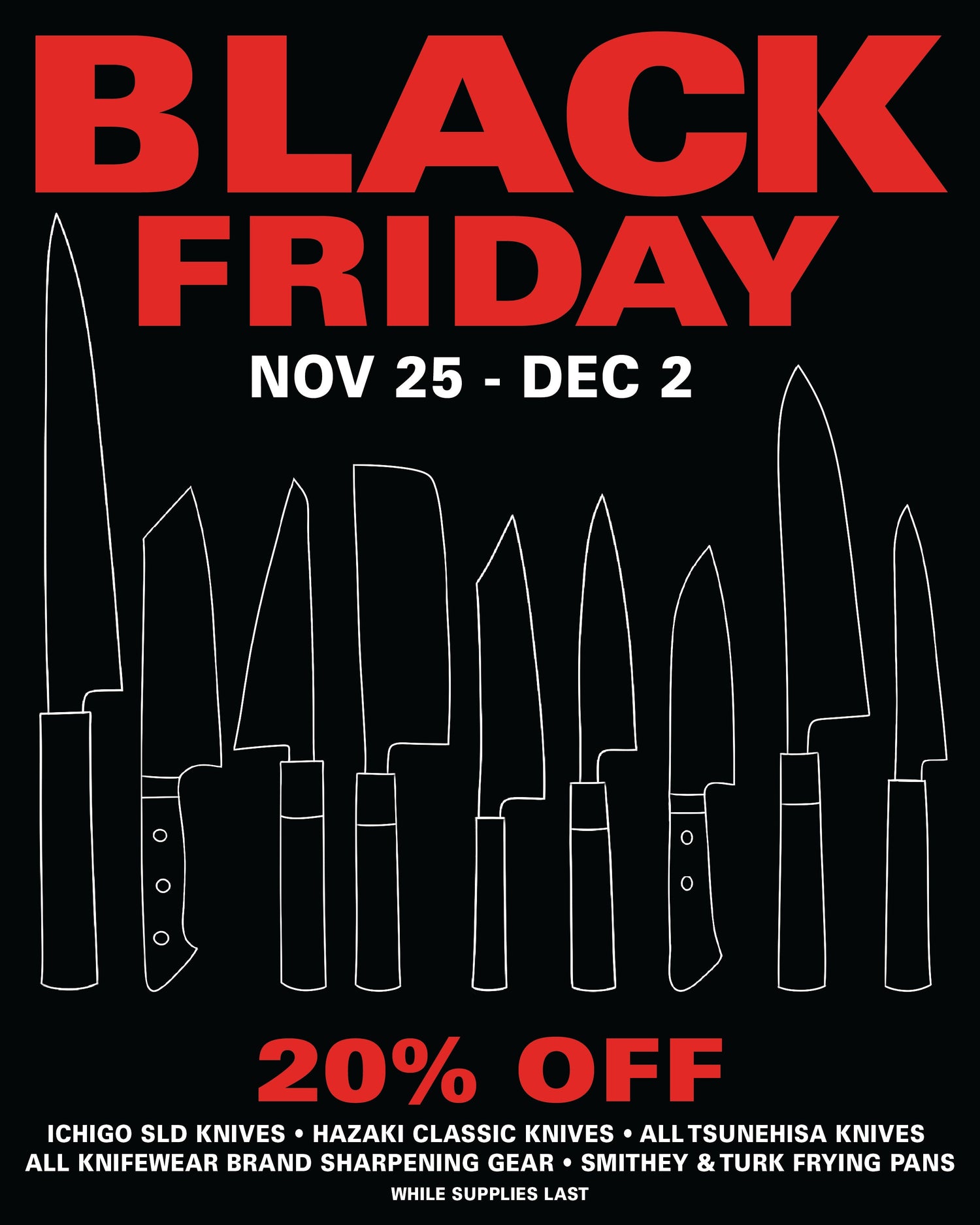 Black Friday at Knifewear