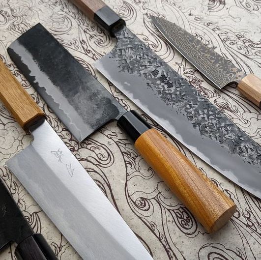 XYj Kitchen Kit Knives Tools Fixed Blade Forged Handmade Fish