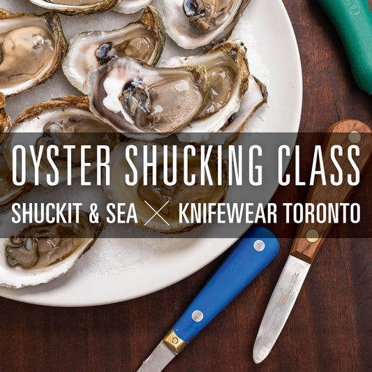 Shuckit and Sea x Knifewear Oyster Shucking Class