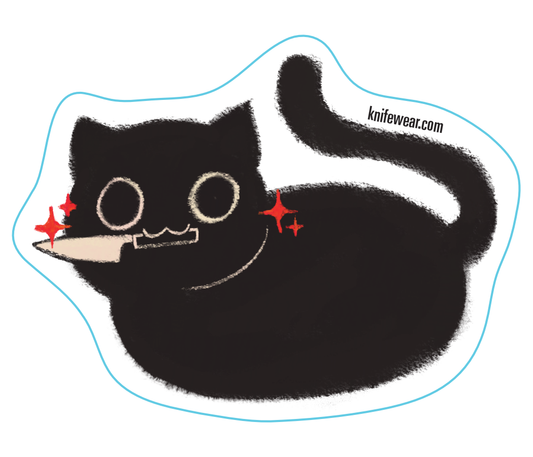 Knifewear Black Cat Sticker