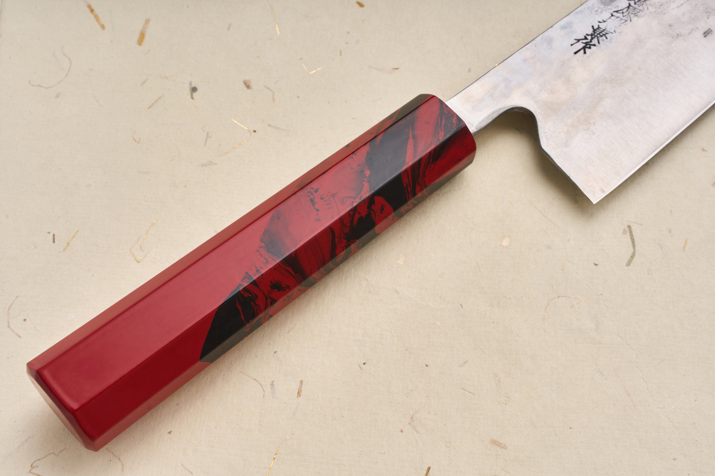Custom Handle Fujiwara Maboroshi Wa Santoku 165mm