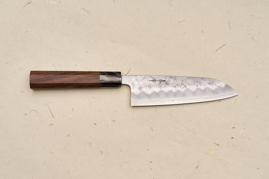 Custom Handle Haruyuki Kokuto Santoku 165mm