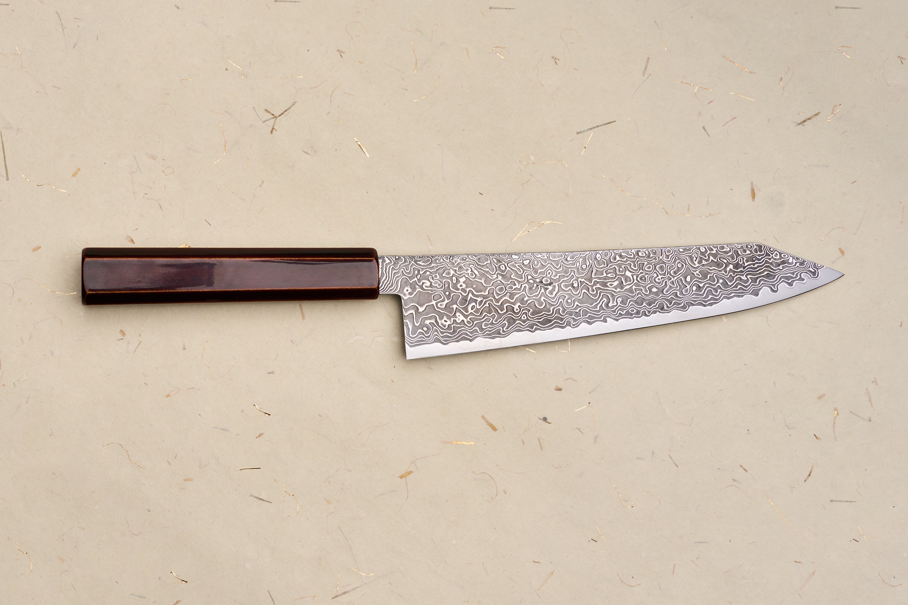 Custom Handle Hatsukokoro Ryuhyo SG2 Damascus Kiritsuke Gyuto 210mm