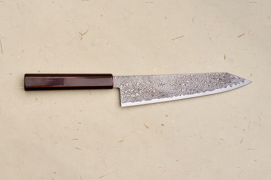Custom Handle Hatsukokoro Ryuhyo SG2 Damascus Kiritsuke Gyuto 210mm
