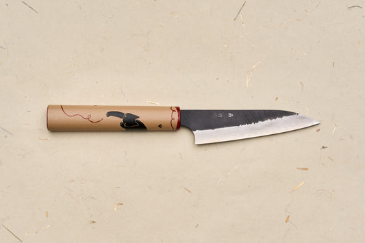 Custom Handle Nigara SG2 Kurouchi Tsuchime Petty 120mm