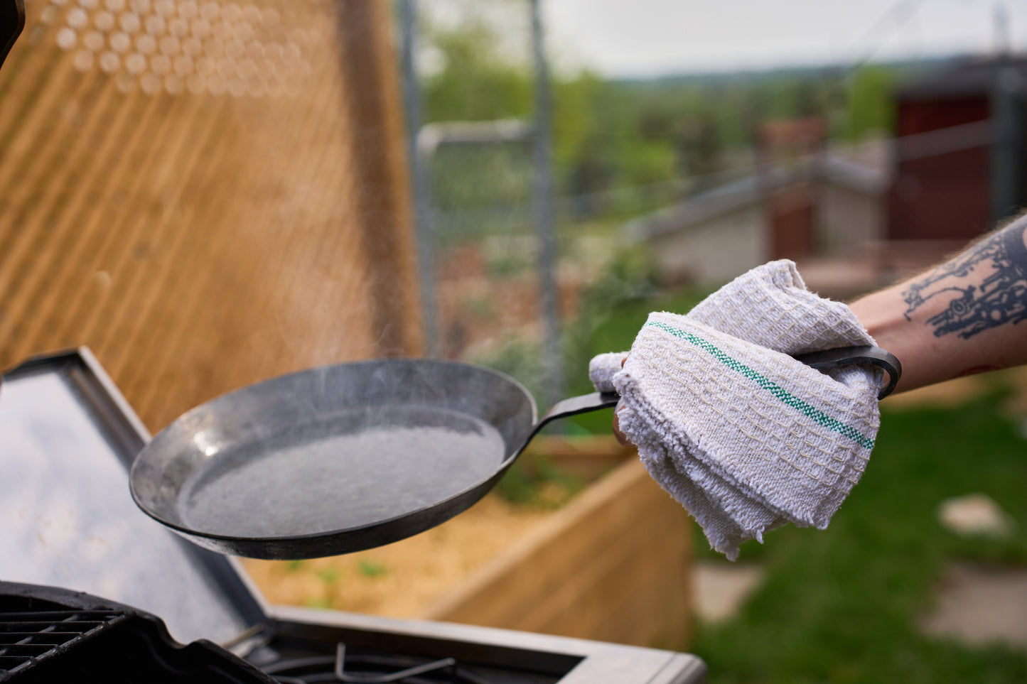 Turk Handforged 34CM Carbon Steel Frying Pan