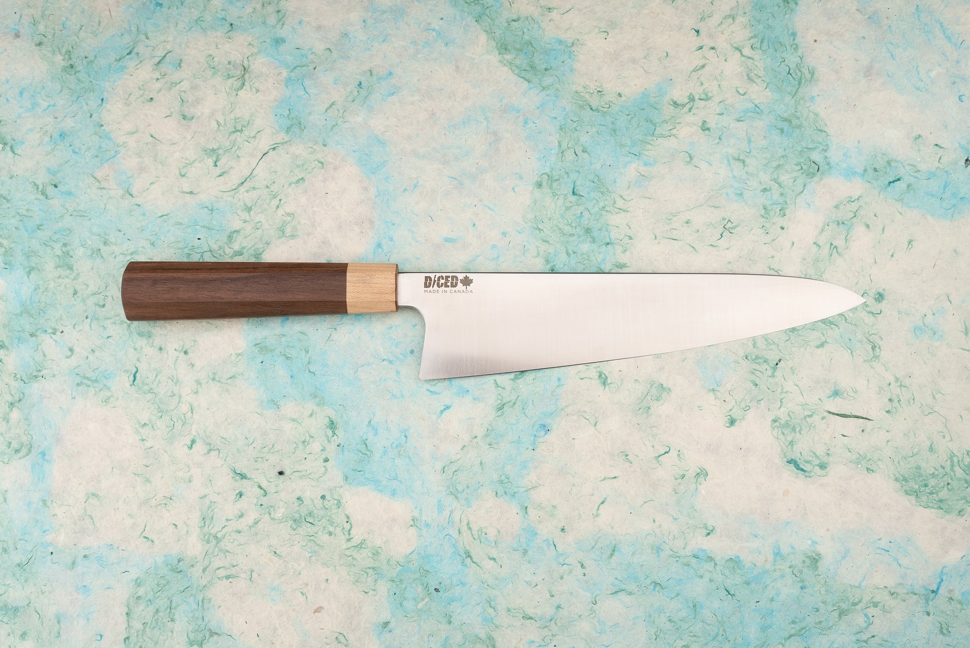 Diced Knives Gyuto - Walnut and Maple Handle 240mm from Diced Knives