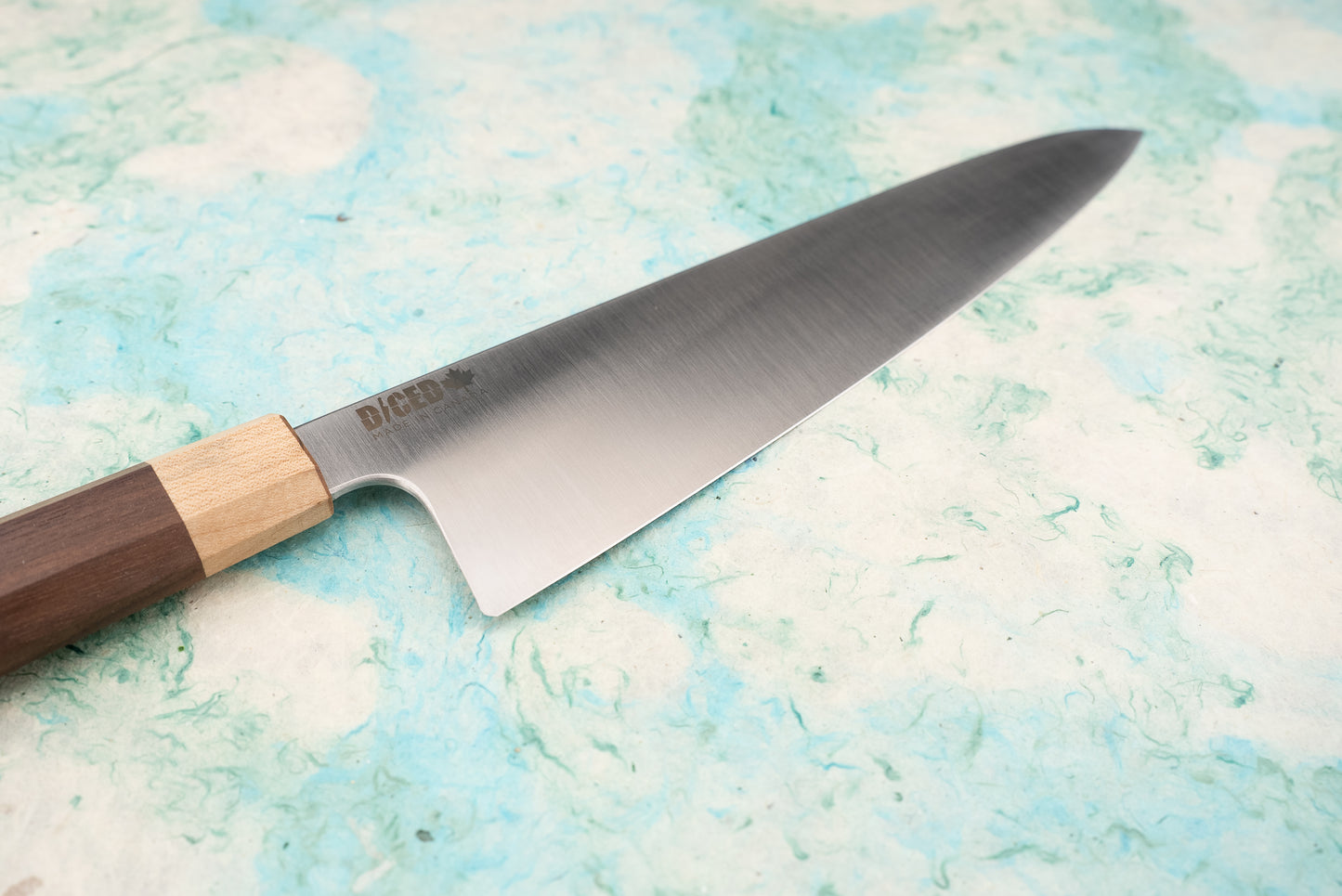 Diced Knives Gyuto - Walnut and Maple Handle 240mm from Diced Knives