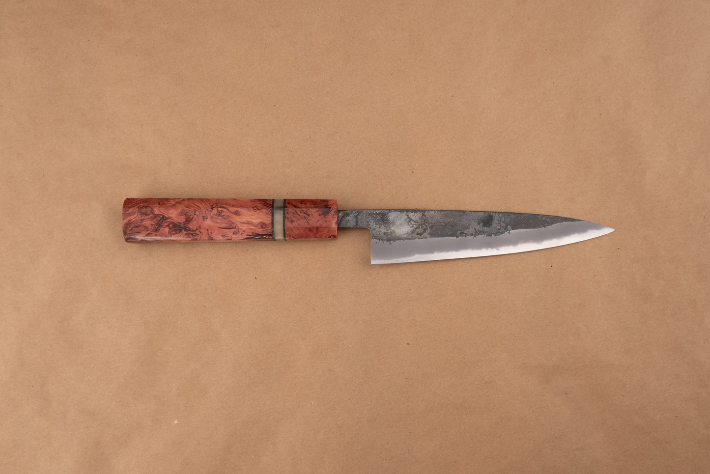 Custom Handle Fujimoto Kurouchi-Forged Petty 135mm from Fujimoto