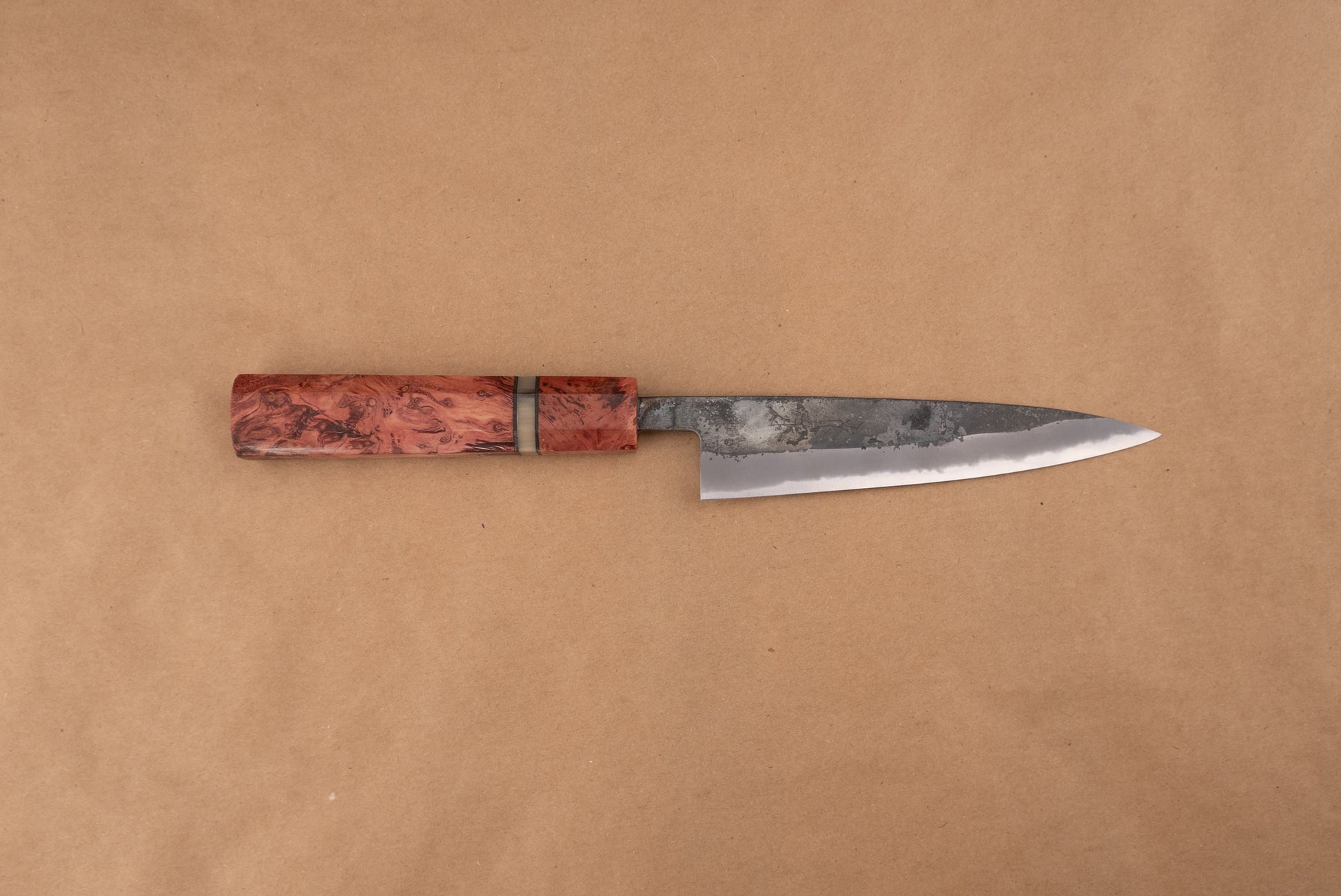 Custom Handle Fujimoto Kurouchi-Forged Petty 135mm from Fujimoto