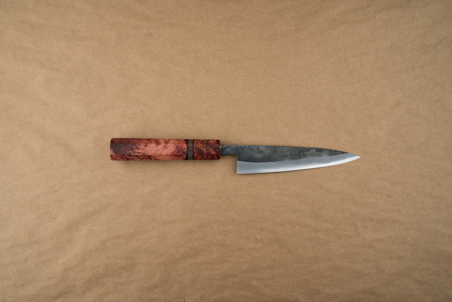Custom Handle Fujimoto Kurouchi-Forged Petty 135mm from Fujimoto