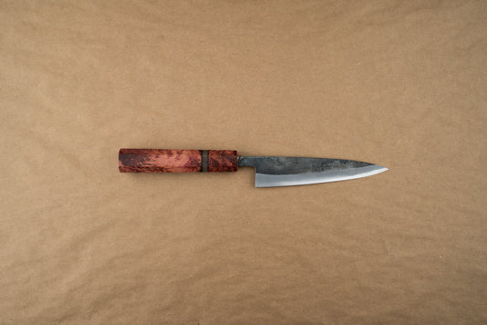 Custom Handle Fujimoto Kurouchi-Forged Petty 135mm from Fujimoto