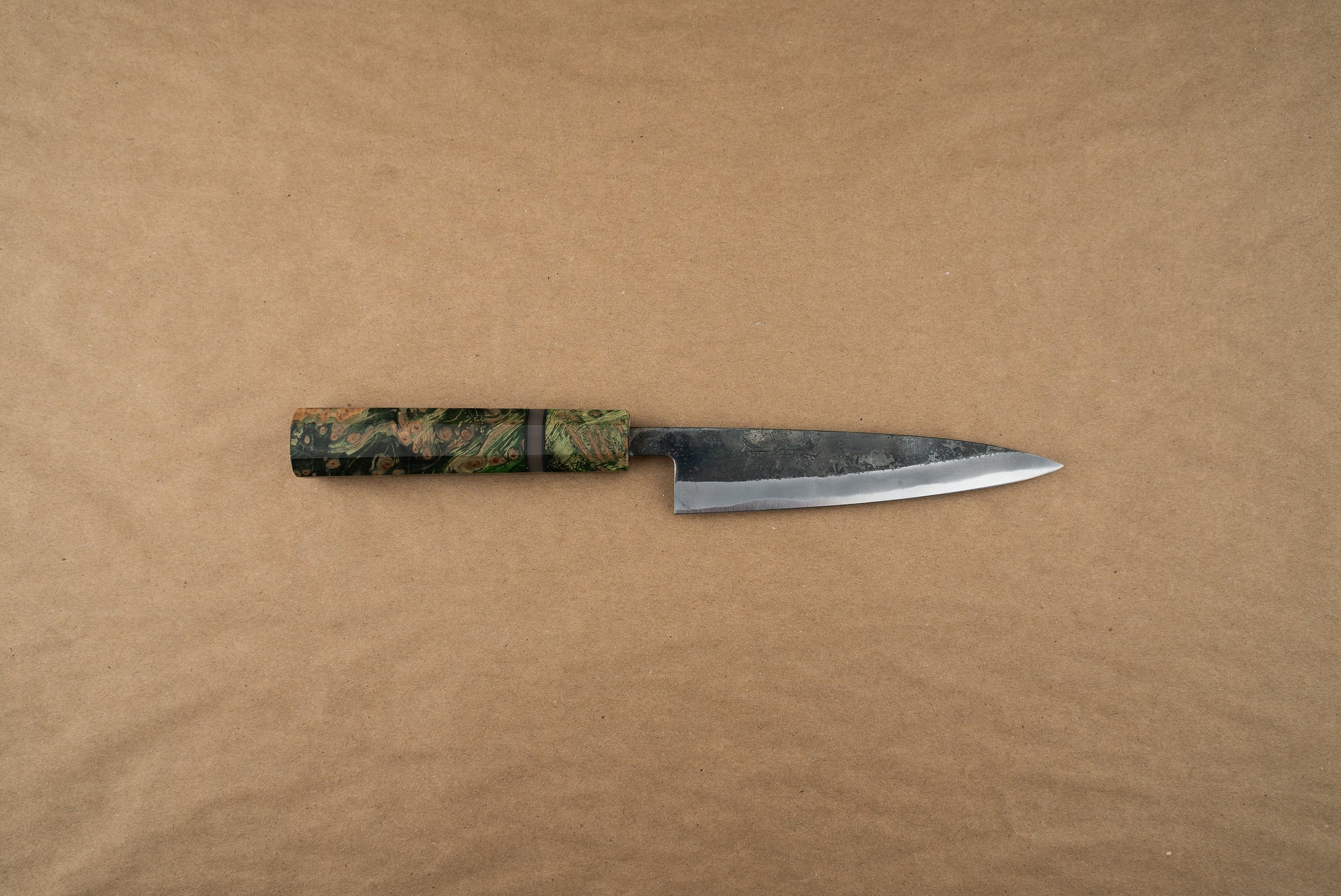 Custom Handle Fujimoto Kurouchi-Forged Petty 135mm from Fujimoto